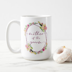 Blühende Chic Minze & Rosafarbene Mutter des Bräut Kaffeetasse