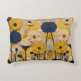 Blühende Eleganz: Blumenkissen Dekokissen