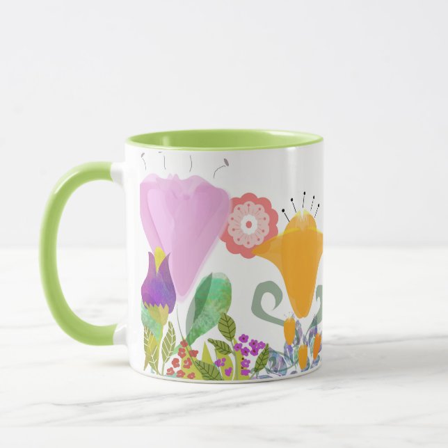 Blühende Eleganz Tasse (Links)