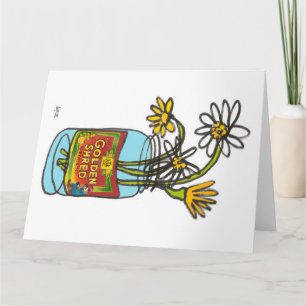 Blühende Endlosmarmelade und Blume Karte