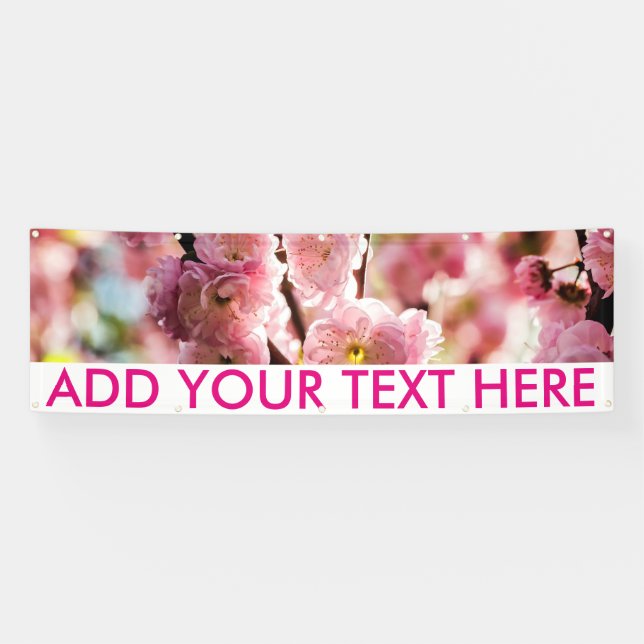 Blühende Erde - rosa Paradise Banner (Horizontal)