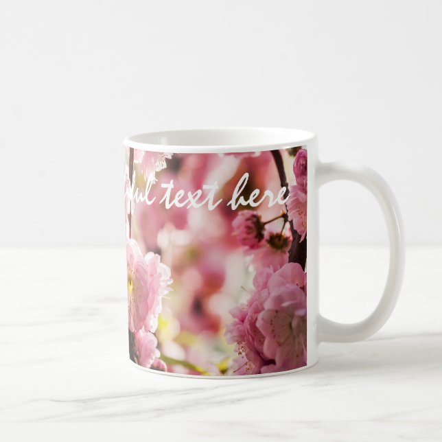 Blühende Erde - rosa Paradise Tasse (Rechts)