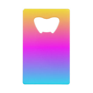 Blühende Farben fröhliche bunte Essentials Geldbeutel Flaschenöffner