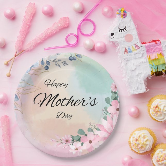 Blühende Feier der Mama Pappteller (Party)