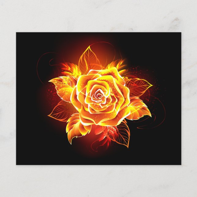 Blühende Feuerrose Flyer (Vorne)
