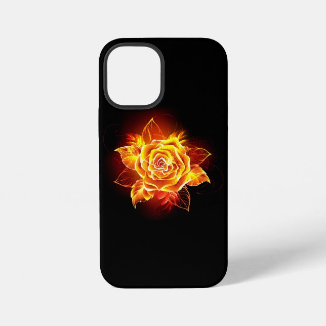 Blühende Feuerrose iPhone Hülle (Rückseite)