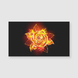 Blühende Feuerrose Magnetkarte
