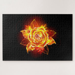 Blühende Feuerrose Puzzle