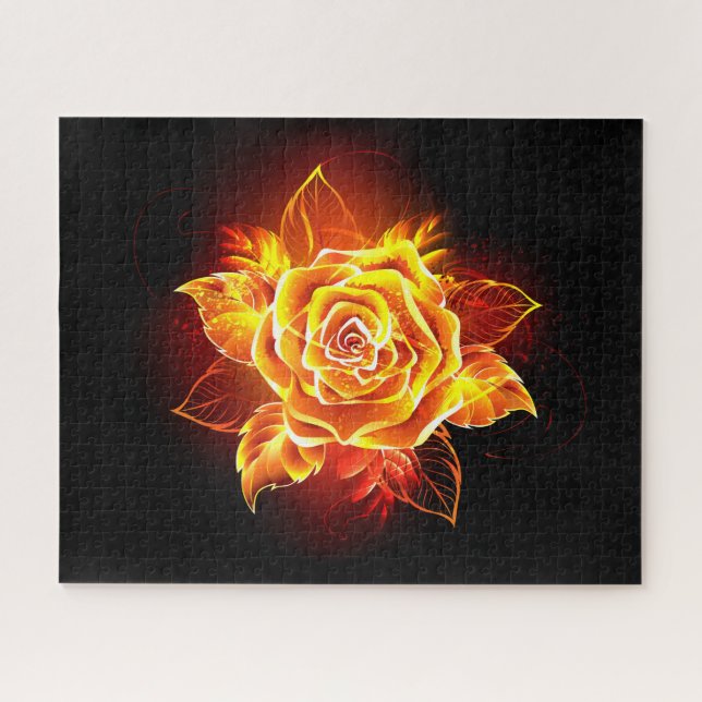 Blühende Feuerrose Puzzle (Horizontal)