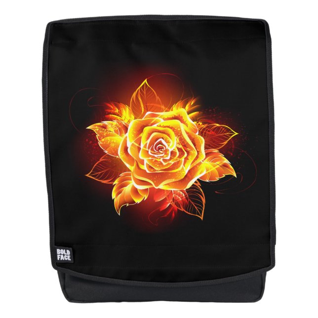 Blühende Feuerrose Rucksack (Vorderseite)
