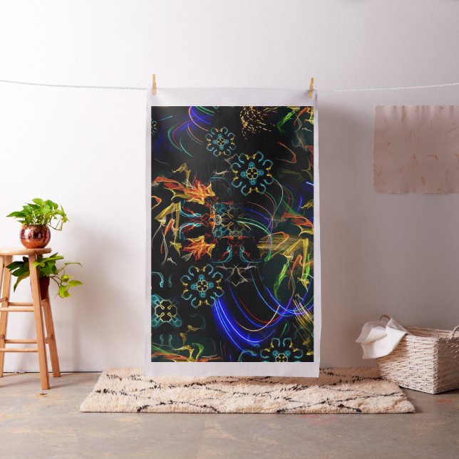 Blühende Feuerwerks-Volkskunst Stoff (Beispiel)