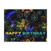 Blühende Feuerwerkskunst Geburtstag