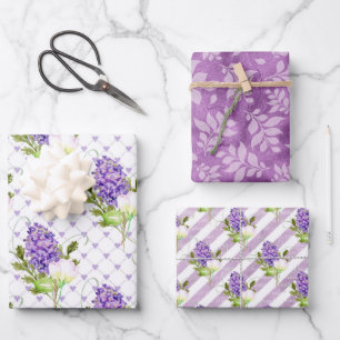 Blühende Flieder für den Frühling Geschenkpapier Set