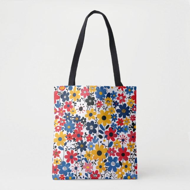 Blühende Florale Tasche – Tragen Sie Ihren Garten  (Vorderseite)