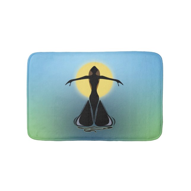 Blühende Frau Badematte (Vorderseite)
