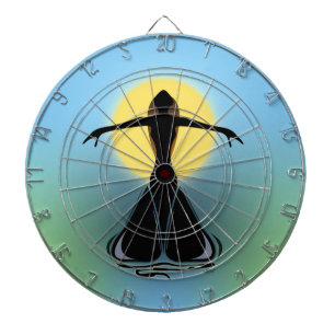 Blühende Frau Dartscheibe