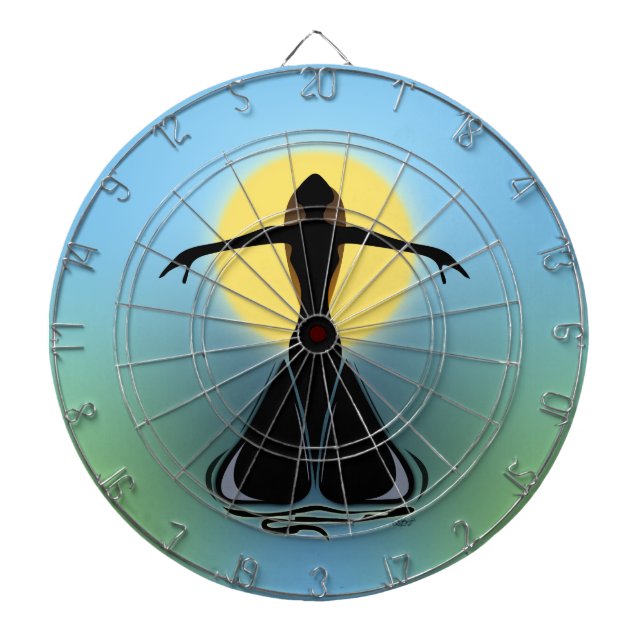 Blühende Frau Dartscheibe (vorne)