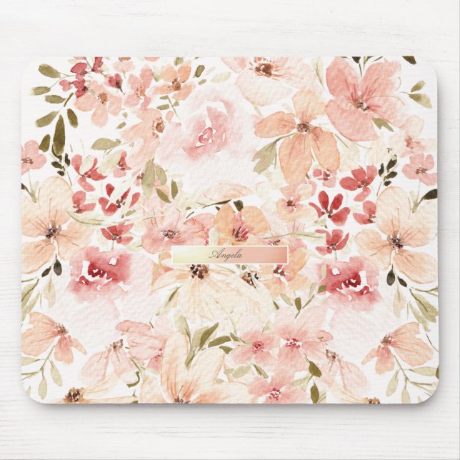Blühende Frühlingsblumen Mousepad (Vorne)