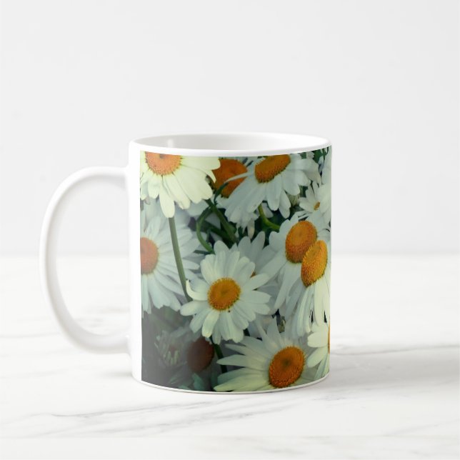 Blühende Gänseblümchen Kaffeetasse (Links)