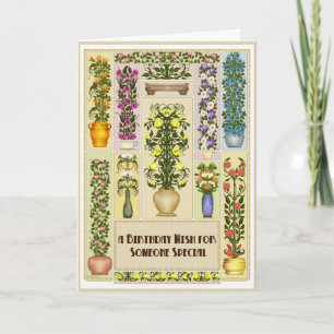 Blühende Geburtstagskarte Karte