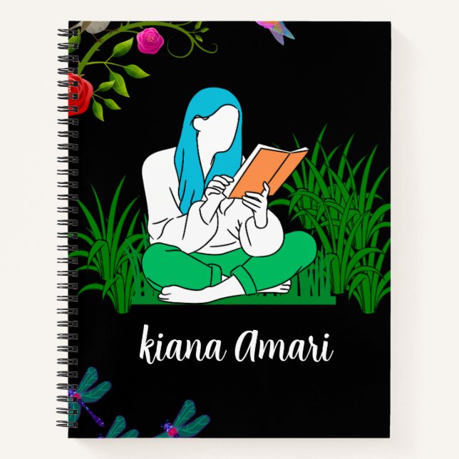 Blühende Gedanken: Ein Journal für leise Reflexion Notizbuch (Vorderseite)