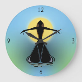 Blühende große Uhr