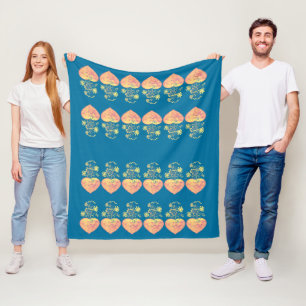 Blühende Hitze Fleecedecke