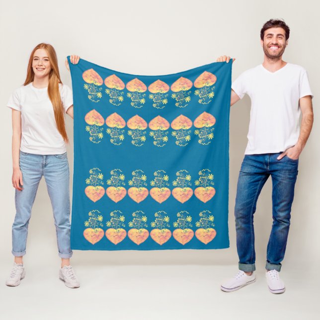 Blühende Hitze Fleecedecke (Beispiel)