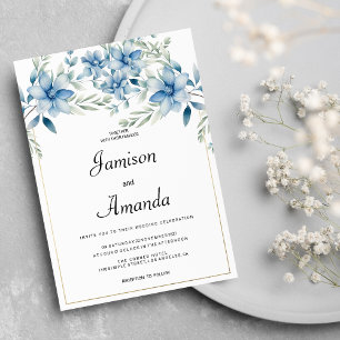 Blühende Hochzeit der Botanischen Marine Einladung