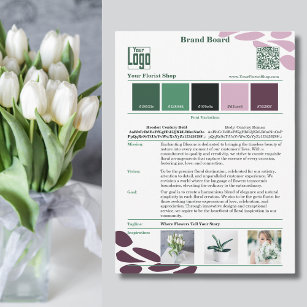 Blühende Identität: Stimmungskarte für Florist Einladung