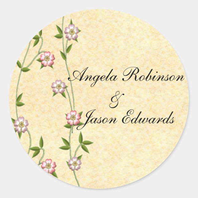 Blühende Ivy-Umschlag Aufkleber (Vorderseite)