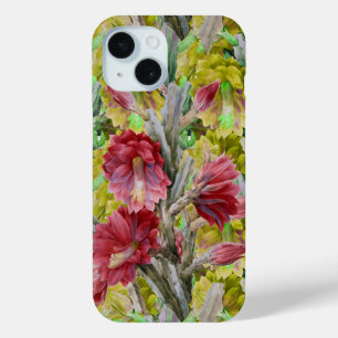 BLÜHENDE KAKTEE, ROTE PINK GELBE BLUMEN Floral Case-Mate iPhone Hülle