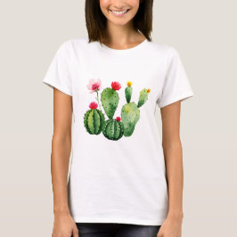 Blühende Kakteen T-Shirt