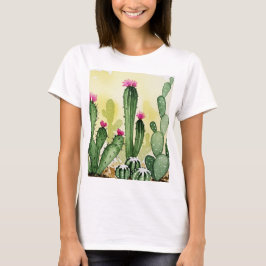 Blühende Kakteen T-Shirt