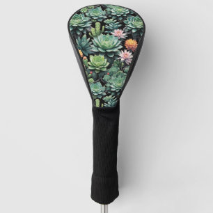 Blühende Kakteen und Sukkulente Golf Headcover