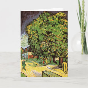 Blühende Kastanienbäume von Vincent van Gogh Karte