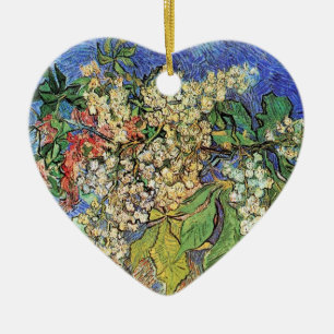 Blühende Kastanienzweige Vincent van Gogh. Keramik Ornament