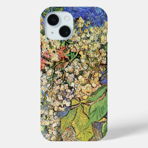 Blühende Kastanienzweige von Vincent van Gogh iPhone 15 Hülle
