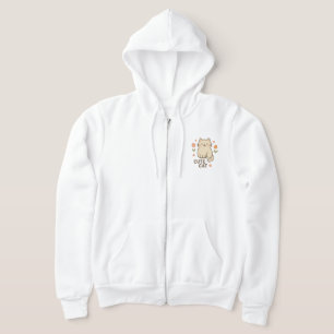 Blühende Katze Hoodie