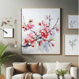 Blühende Kirchenzweig Fotodruck