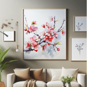 Blühende Kirchenzweig Fotodruck