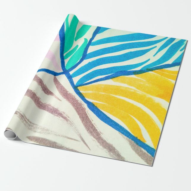 Blühende Kirsche und Schmetterlinge nahtlos.  Geschenkpapier (Ungerollt)