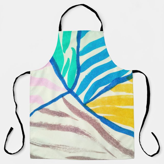 Blühende Kirsche und Schmetterlinge nahtlos.  Schürze (Vorderseite)