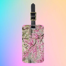 blühende Kirschen- und Aprikosenbäume Gepäckanhänger