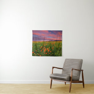 Blühende Kugel-Blume Wandteppich