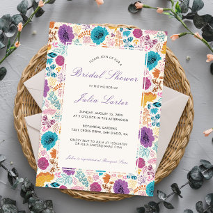 Blühende Liebe Florale Romantische Hochzeitsdusche Einladung