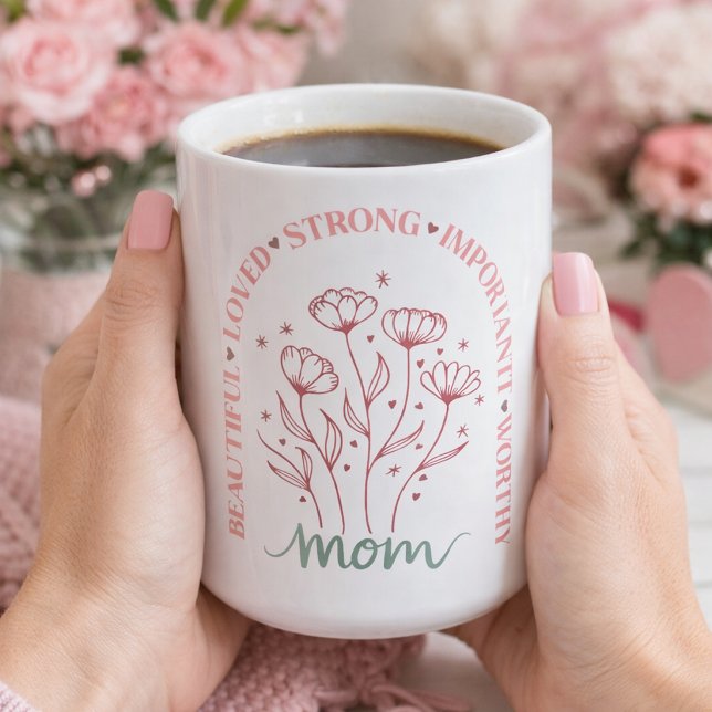 Blühende Liebe für Mama Kaffeetasse (Von Creator hochgeladen)