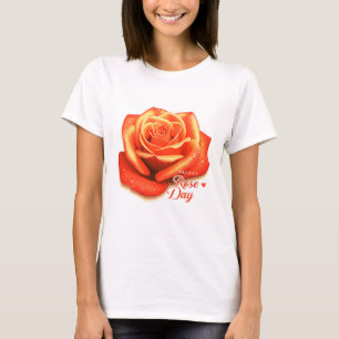 "Blühende Liebe: Happy Rose Day 2025! 🌹 ❤️" T-Shirt