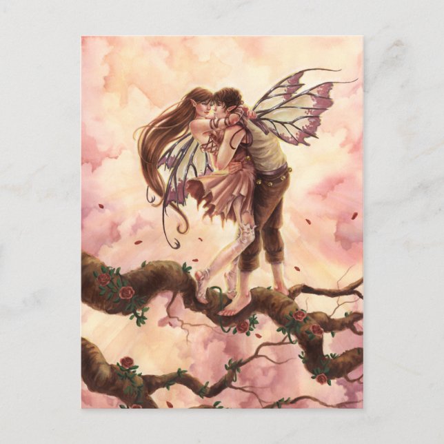 blühende Liebe Postkarte (Vorderseite)