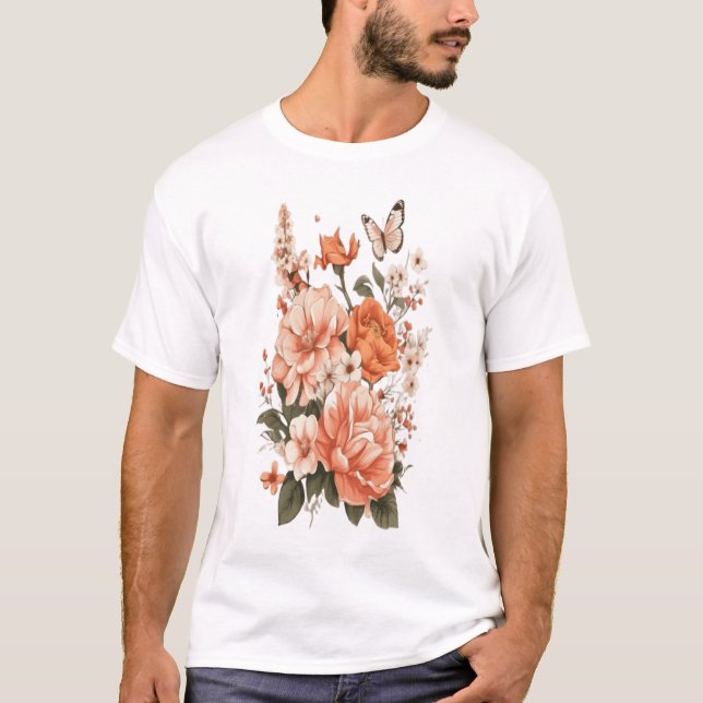 Blühende Liebe: T-Shirt von Blumenkohl-Power (Vorderseite)